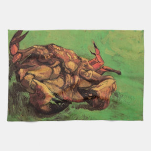 Krabbe auf dem Rücken von Vincent van Gogh Geschirrtuch
