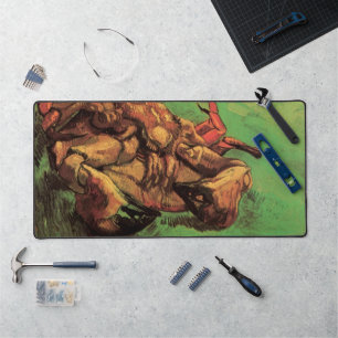 Krabbe auf dem Rücken von Vincent van Gogh Schreibtischunterlage