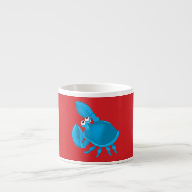 Krabbe aus Cartoon Espressotasse (Vorderseite)
