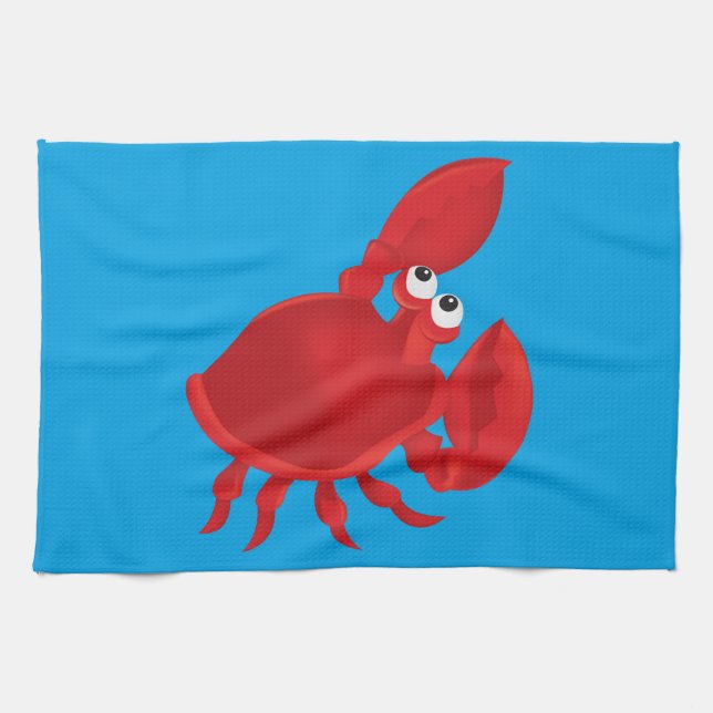 Krabbe aus Cartoon Handtuch (Horizontal)