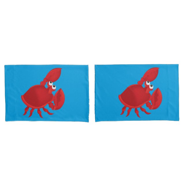 Krabbe aus Cartoon Kissenbezug (Vorderseite-Set)