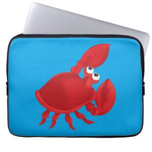 Krabbe aus Cartoon Laptopschutzhülle