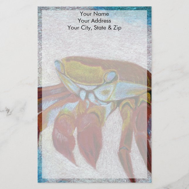 Krabbe Briefpapier (Vorderseite)