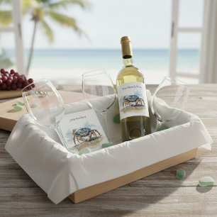 Krabbe, die am Strand läuft, individuell einstellb Glasuntersetzer