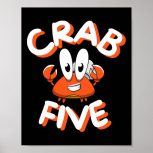 Krabbe Fünf Poster