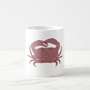 Krabbe gemacht von den Kreisen Kaffeetasse