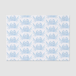 Krabbe in blau seidenpapier