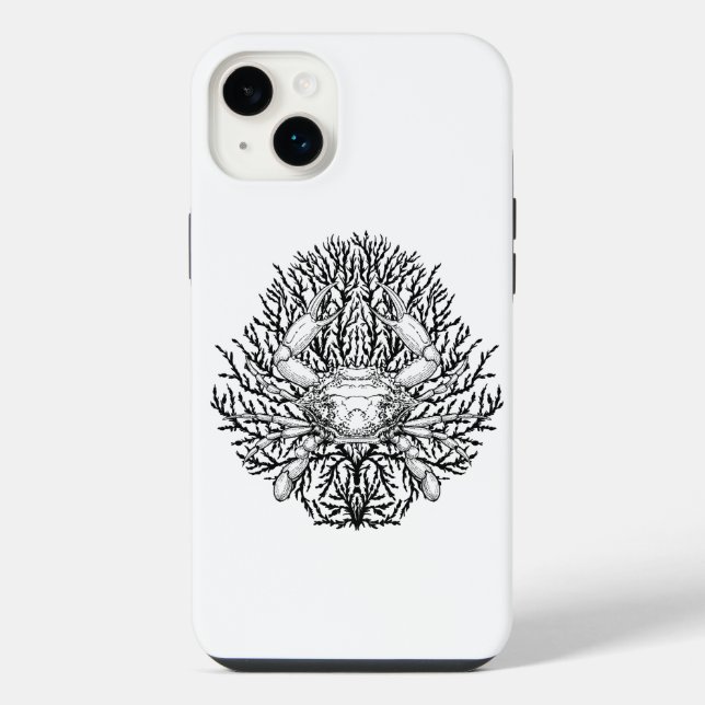 Krabbe iPhone 14 Plus Hülle (Rückseite)