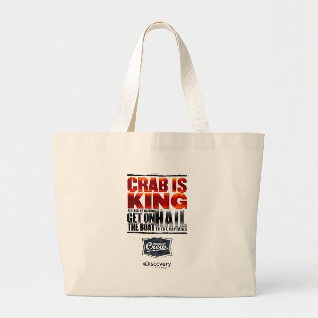 Krabbe ist König Tote Bag Jumbo Stoffbeutel (Vorne)