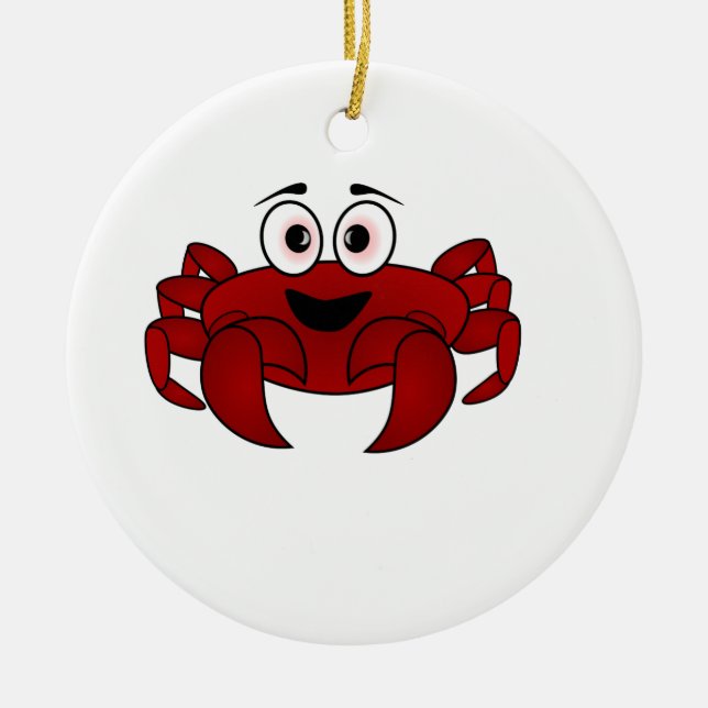 Krabbe Keramik Ornament (Vorne)