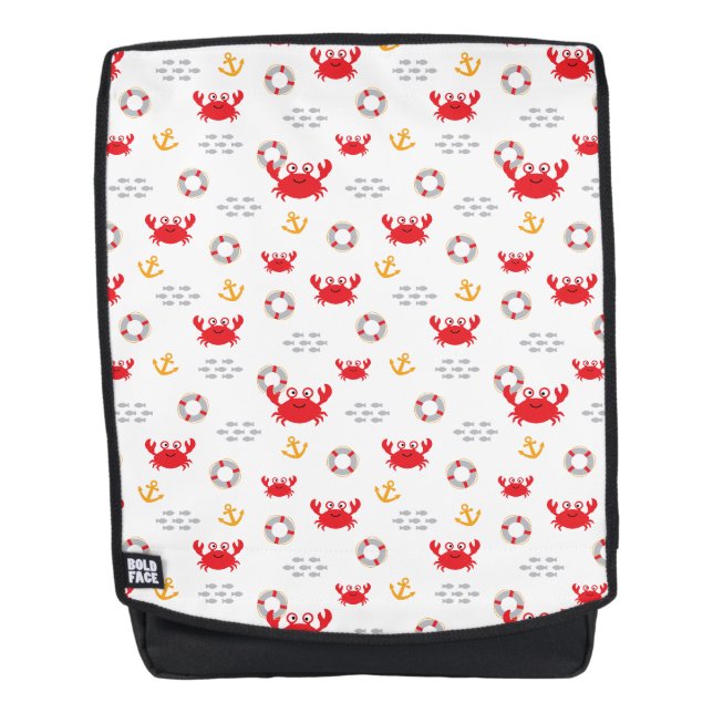 Krabbe mit Lifebuoy Rucksack (Vorderseite)
