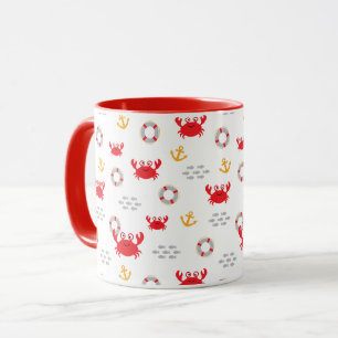 Krabbe mit Lifebuoy Tasse