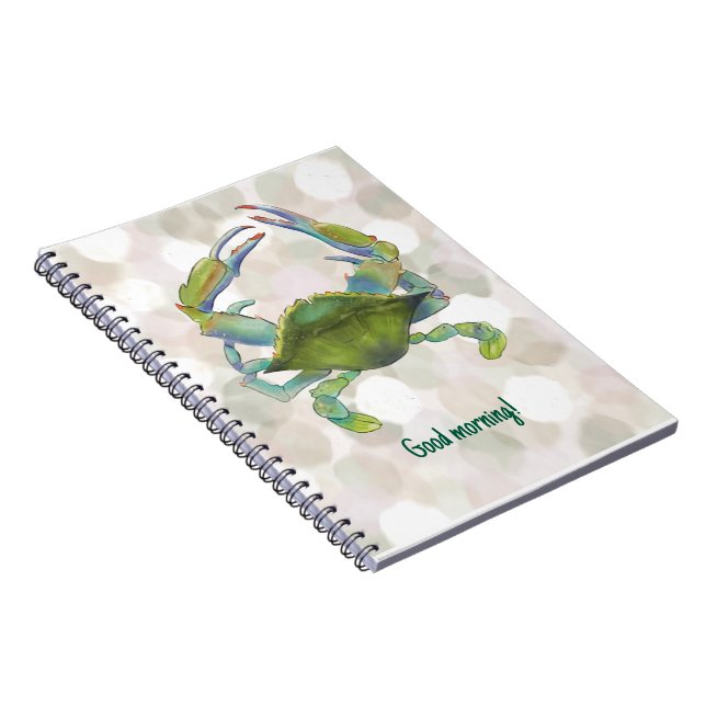 Krabbe Notizbuch im Watercolor-Stil Notizblock (Rechte Seite)