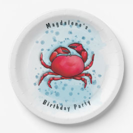 Krabbe-Party Pappteller