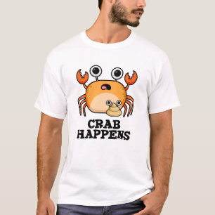 Krabbe passiert lustiger Tierwitz T-Shirt
