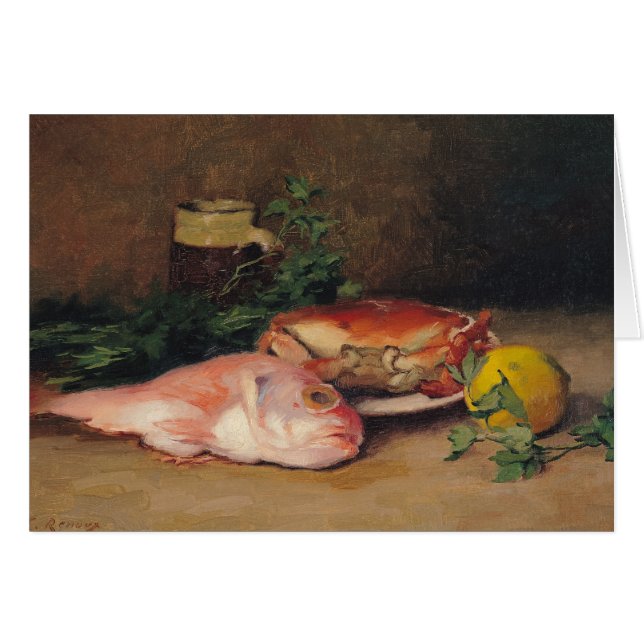 Krabbe und rote Meeräsche (Vorderseite (Horizontal))