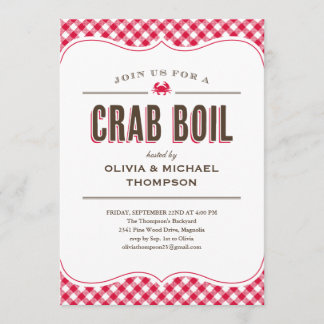 Krabben-Blutgeschwür-Einladungen Einladung