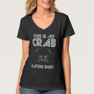 Krabben essen Meeresfrüchte Metzger Krabbenfisch H T-Shirt
