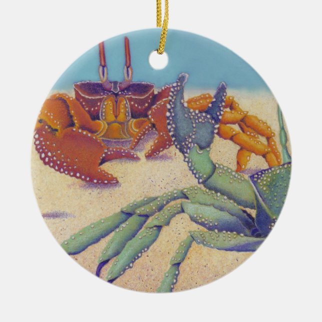 Krabben Keramikornament (Vorne)
