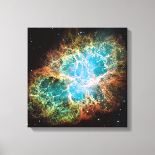 Krabben-Nebelfleck - Hubble Teleskop Leinwanddruck