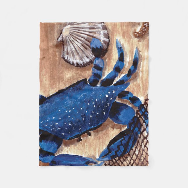Krabben und Scallop Fleece Blanket (Vorderseite)