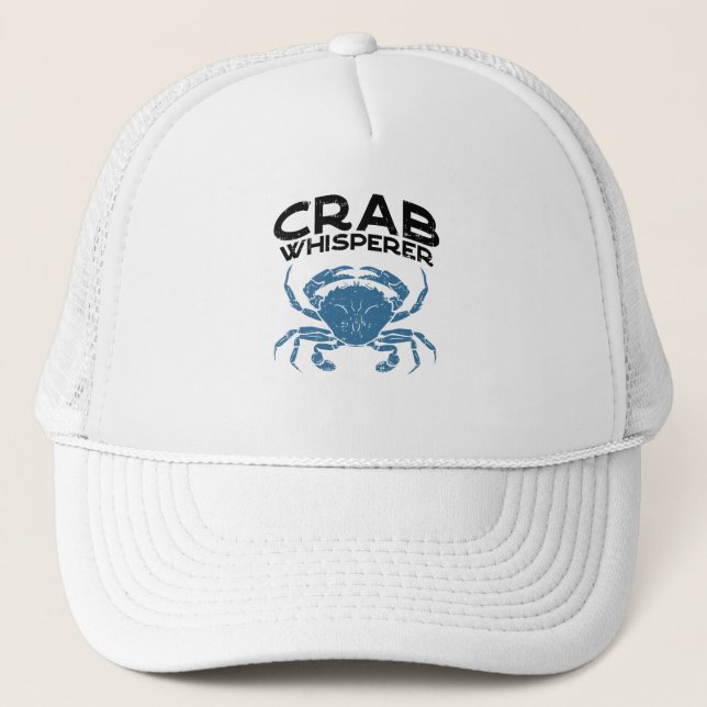 Krabben Whisperer Vintag Crabärchen Truckerkappe (Vorderseite)