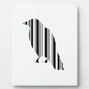Krabbenbar-Code-Vogel-Muster-Design Fotoplatte
