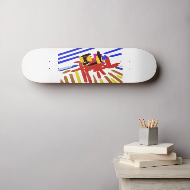 Krabbenfest Skateboard (Wandkunst (Horz))