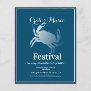 Krabbenfestival-Veranstaltungs-Food-Truck-Flyer Flyer