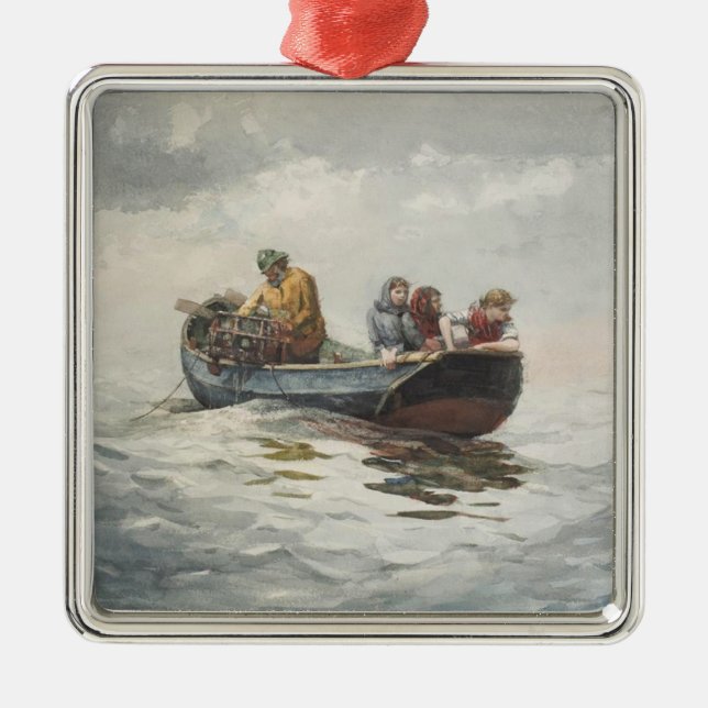 Krabbenfischerei (von Winslow Homer) Ornament Aus Metall (Vorne)