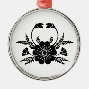 Krabbenförmige Kirschblüte (EDO) Ornament Aus Metall