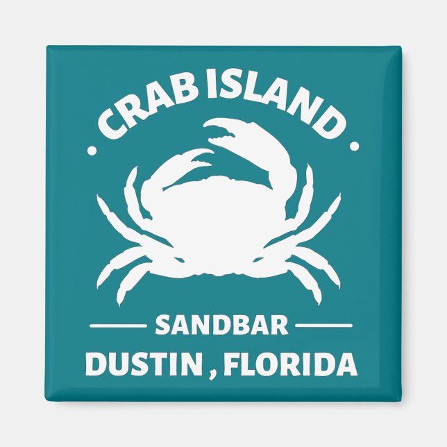 Krabbeninsel Sandbar Dustin Florida Magnet (Vorne)