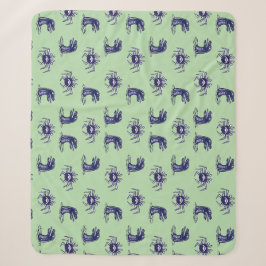 Krabbenmonster und Wasserdrachenmuster Sherpadecke