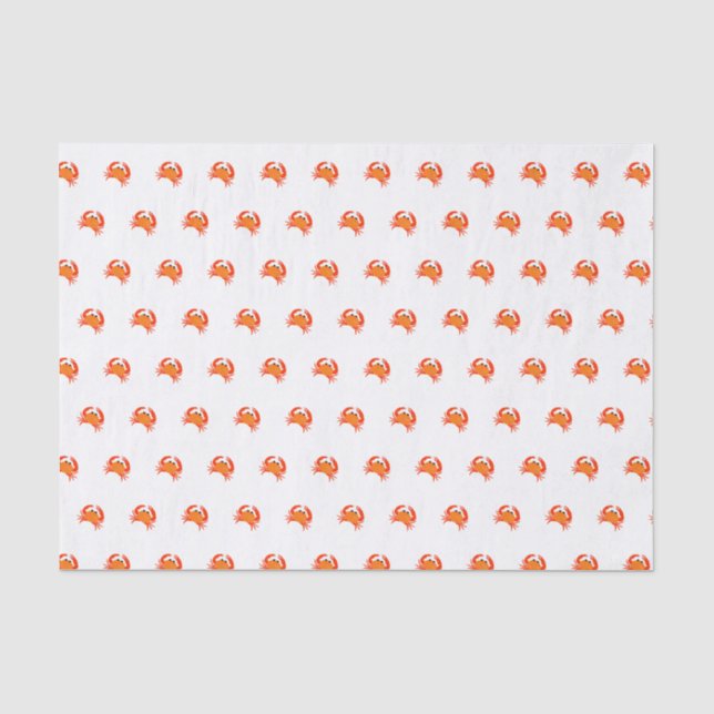 Krabbenrotes, heiß orange, einfach sauber, frisch seidenpapier (Vorderseite)