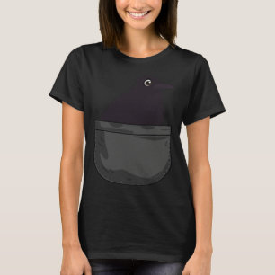Krabe Rabe in der Tasche Tier Vogel T-Shirt