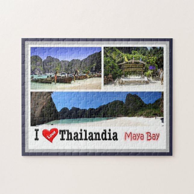 Krabi - Maya Bay - Thailand - I Liebe - (Horizontal)