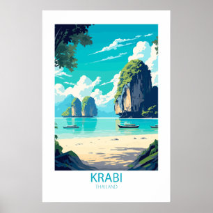 Krabi Thailand Berühmte Reiseziele Poster