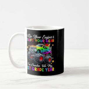 Krachen in meinen Monstertruck der 1. Klasse am er Kaffeetasse