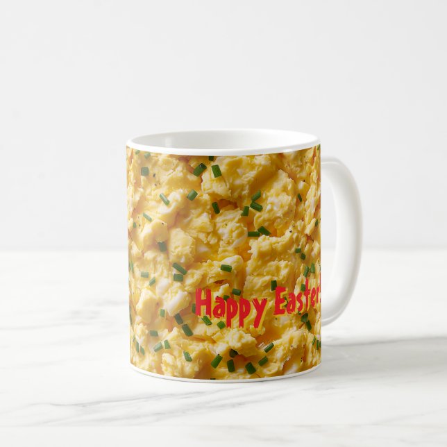 Krächtige Eier - Funny Oaster Breakfast Vibes Kaffeetasse (VorderseiteRechts)