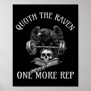 Krächzte der Rabe noch eine Wiederholung lustiger  Poster
