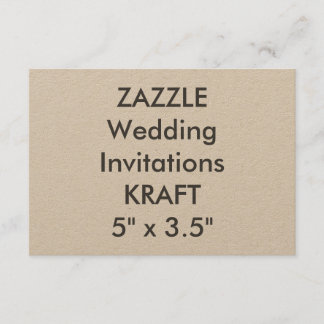 KRAFT 100lb 5 Zoll x 3,5 Zoll Hochzeitseinladungen Einladung