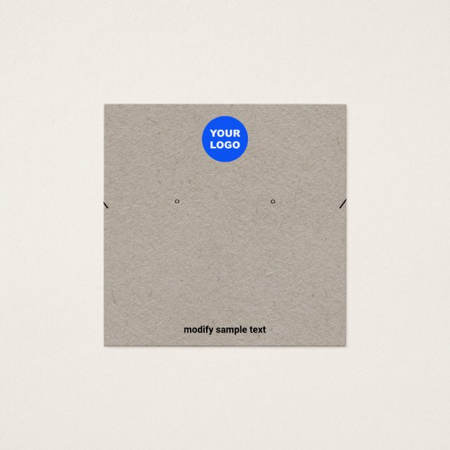 Kraft Ajouter un collier de logo et une carte d'af (Devant)