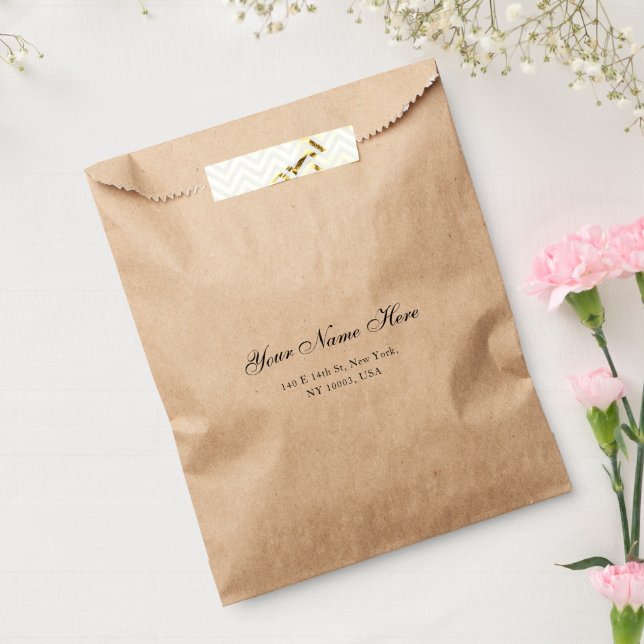 Kraft bevorzugt Beutel mit benutzerdefiniertem Tex Geschenktütchen (Versiegelt)