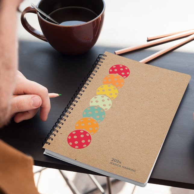 Kraft Brown Pickleball Personal Weekly Planer (Von Creator hochgeladen)