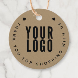 Kraft Business Logo Werbe Dankeschön-Anhänger Geschenkanhänger