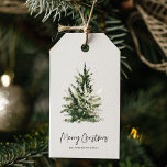 Kraft Christmas Green Tree | Frohe Weihnachten Geschenkanhänger<br><div class="desc">Kraft Christmas Green Tree | Frohe Weihnachten</div>