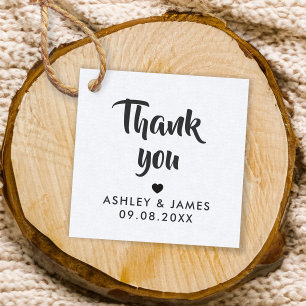 Kraft danke Ihnen Geschenke Tags, Hochzeit danke Geschenkanhänger