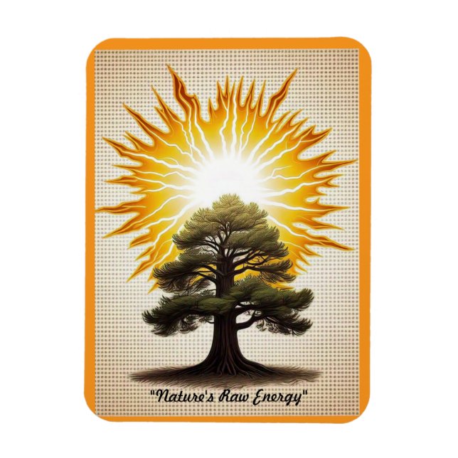 "Kraft der Elektrizität" Magnet (Vertikal)