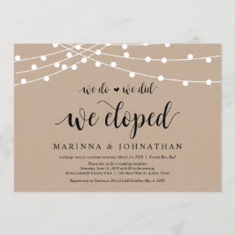 Kraft der String-Lights, Schwarzer Schriftart, Hoc Einladung