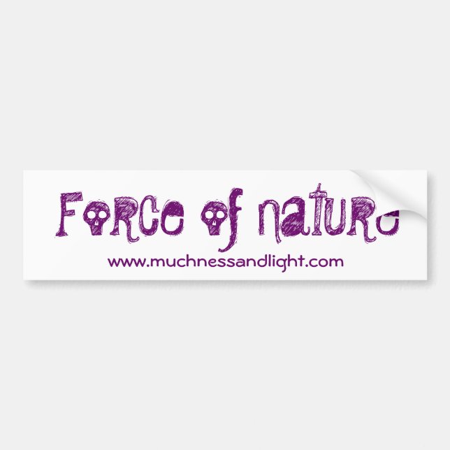 Kraft des Natur-Autoaufklebers Autoaufkleber (Vorne)